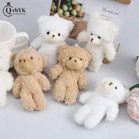1PC Bear Plush Toys Mini Teddy Bear Dolls Small Gift For Party Wedding Present Pendant Cute Doll