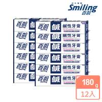 【Smiling 百齡】鹹性牙膏180g(12入)