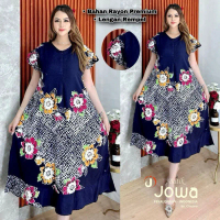 DASTER WANITA KEKINIAN - BATIK CAP YUKENSI BAHAN RAYON SUPER TEBAL JUMBO BUSUI FRIENDLY