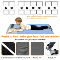 Portable toddler aircraft seat extender children's foot hammock