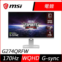 MSI微星 G274QRFW 27型 WQHD IPS電競螢幕