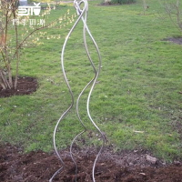 家庭種植架 花園庭院搭棚架 植物爬藤架 螺旋支架 絲瓜 番茄支架