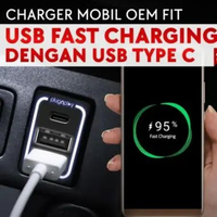 Otoproject USB Fast Charger Mobil HRV Jazz CRV Turbo BRV Civic City Hatchback Plug n Play 3 Slot Cha