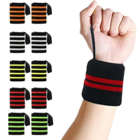 1Pair Wristband Wrist Support Brace Straps Extra Strength Weight Lifting Wrist Wraps Bandage Fitness Gym Training Wrist Wrap