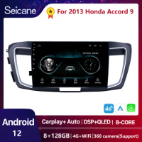 Seicane Android 10 API 29 2+32G Car Radio GPS Navigation For 2013 Honda Accord 9 2.4L High version Stereo Video Player 2 din DSP
