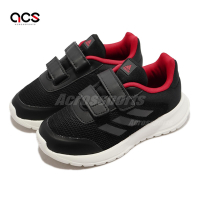 Adidas 慢跑鞋 Tensaur Run 2.0 CF I 童鞋 小童 嬰童 黑 紅 魔鬼氈 愛迪達 GZ5857