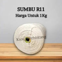 Sumbu Lilin Putih Benang Katun Putih Ukuran R11 Gulungan 1 Kg