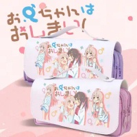 Anime Onimai: I'm Now Your Sister! Cosplay Oyama Mahiro Oxford Cloth Student PU Leather Flip Pen Bag Pencil Case Stationery Gift