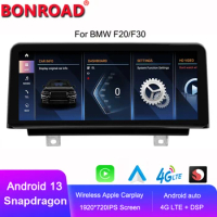 Bonroad Android 13 Car Radio Multimedia Player For BMW 1 2 3 4 Series F20 F21 F22 F30 F31 F32 F33 F34 F36 NBT CarPlay GPS Stereo