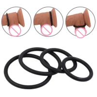 Men's Adult Goods Penis Ejaculation Delay Training Cock Ring For Men SexToy Rubber Ring Multi Size