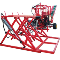Log firewood splitter log saw firewood machine chainsaw version full hydraulic with all accessories, 27hp 35 ton EPA approved