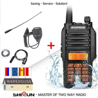 Baofeng UV-9R Plus Waterproof Ham Two Way Radio UHF VHF 136-174/400-520MHz Baofeng 10W Long Range 10 KM Walkie Talkie UV 9R Plus