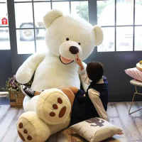340CM America Giant Teddy Bear Plush Toys Soft Big Size Teddy Bear Skin Popular Birthday Valentine Gifts For Girls Kids