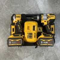 New Dewalt 60V MAX Brushless Cordless Hammer Drill Kit DCD999 and DCF850 include 2 9.0AH batteries and DCB118 chargersNew Tools