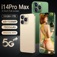 Smartphone 5G For 14 Pro Max Smart Phone i14 15 16G 1TB Mobile Phone Dropshipping Unlocked Cheap telefono inteligente