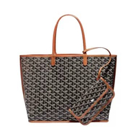 Goyard Anjou PM Bag Black Tan Black