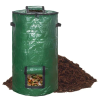 1 Pcs Composter Outdoor Fermentation Sealable Compost Bucket Garden Leaf Waste Compost Bag