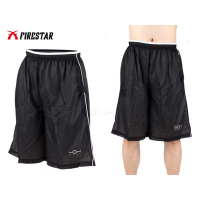 FIRESTAR 男雙面兩穿運動籃球短褲-吸濕排汗高密度纖維-休閒 90103-10 黑