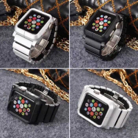 20x DHL Free New Aluminum Alloy Frame + Aluminum Strap Watch Band Adapter Metal Connector For Apple Watch iWatch 42 mm 38mm