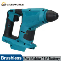 Brushless Electric Hammer 18V Impact Drill Cordless Drill Multifunction Granite Brick Wall Using Hammer For Makita Battery