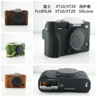 Silicone Camera Case Bag Cover for Fujifilm X-T20 XT20 X-T10 XT10 XT30 XT-30 Camera In 4 Colors,Free Shipping Leather Case Bag