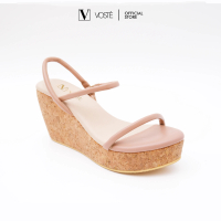 VOSTE JOLIE - Sepatu Sandal Wedges Wanita Tali Pesta Premium 9cm