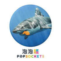 【PopSockets 泡泡騷】二代 PopGrip 美國 No.1 時尚手機支架(鯊魚餓了)