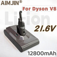 For Dyson V8 21.6V 12800mAh Replacement Battery for Dyson V8 Absolute Cord-Free Vacuum Handheld Vacuum Cleaner Battery