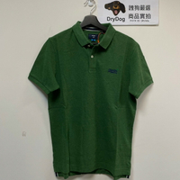 跩狗嚴選 特價 極度乾燥 Superdry Polo衫 苔球綠 polo 素色 有機 純棉 短袖 素T 小Logo