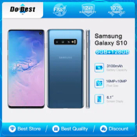 Samsung Galaxy S10 G973U1 G973F 4G Mobile Phone 6.1" 8GB RAM 128GB ROM CellPhone Snapdragon 855 Octa Core NFC Android SmartPhone