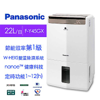 Panasonic國際牌 22L 高效除濕型除濕機 F-Y45GX