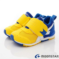 ★日本月星Moonstar機能童鞋-HI系列緩衝款22553黃藍(中小童段)