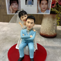 客製化手工禮品 公仔真人定制手辦人偶泥人肖像禮品定制手工定制人偶泥人定制陶泥 快速發貨