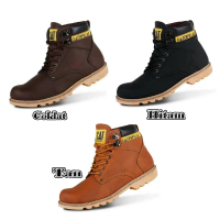 Sepatu Boots Casual Caterpillar Holton Kulit SAPI ASLI Arboo Real Pict