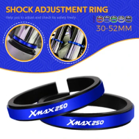 FOR YAMAHA XMAX250 X-MAX XMAX 250 Motorcycle Adjustment Shock Absorber Auxiliary Rubber Ring CNC Accessories Fit 30MM-52MM
