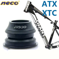 Neco Headset for Giant ATX /XTC Bearing 44-50.6 1 1/8 To 1 1/4 Small Tapered To Straight Fork Standard Tapered OD2 Bike Headset