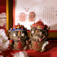 Chinese Style Tea Art Mascot Ceramic Tea Set Pixiu Wedding Decoration Gifts Cute Lucky