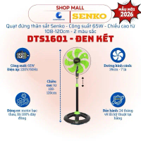 ( SẢN PHẨM MỚI) Quạt Đứng Thân Sắt Senko- 7 lá 65ư DTS1607