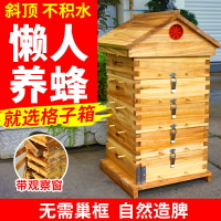 格子蜂箱中蜂蜜蜂箱全套烘干別墅杉木箱子養蜂專用誘峰桶蜂大哥