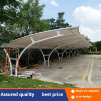 Membrane structure car shed car shed parking shed steel structure electric awning awning canopy
