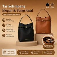 CHRISTY NG Tas Bucket Model Hobo dengan Aksen Sabuk Gesper - 2 Pilihan Warna