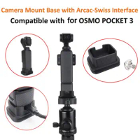 Black For OSMO Pocket 3 Adapter 38mm Aka Quick-release Tripod Shooting Desktop Support Base P5K7