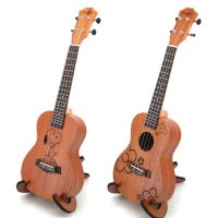 Learn Aesthetic Ukulele 23 Inch Decor Kids 23 Inch Cute Children Cartoon Guitarra Capo 4 Strings Musica Little Guitar HX50LL