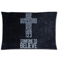 Cool DIY Pillowcase&amp;Pillowslip!Christian Bible Verse Style Decorative Pillow Case Cover(Twin Sides,20x30 Inch)