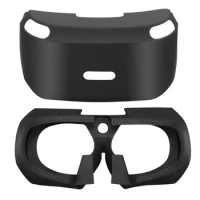 Silicone Protective Case for Sony PS VR1 3D Viewing Glass for PS4 VR PSVR Headset Cover Anti-slip Black