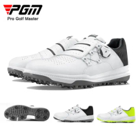 PGM Golf Shoes Men's Golf Leather Waterproof Shoes Rotating Laces Anti Sideslip Shoes Sports Shoes