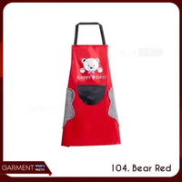 Apron Celemek Barista Waterproof Anti Air Dengan Lap Tangan Pria Wania Karakter Lucu Bahan Tebal 104