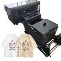 Small DTF Print Machine A3 DTF Printer A3 30cm XP600 T-shirt DTG Printer with Powder Dyer Shaking Machine