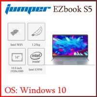 Jumper EZbook S5 14.0 Inch Laptop 1920 * 1080 IPS Win 10 Narrow Bazel Notebook Intel-Atom-E3950 8GB RAM DDR4 360GB RAM SSD
