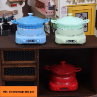 Mô Hình Thiết Bị Nhà Bếp Mini, Nhà Búp Bê, Nồi Điện Từ Mini, Đạo Cụ Cảnh Bắn